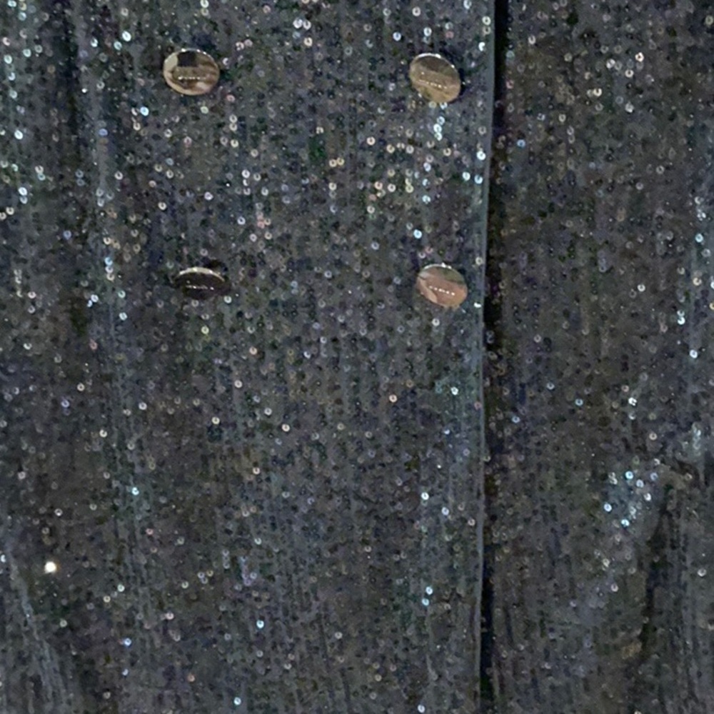 DKNY Black Sequin Jacket - image 3